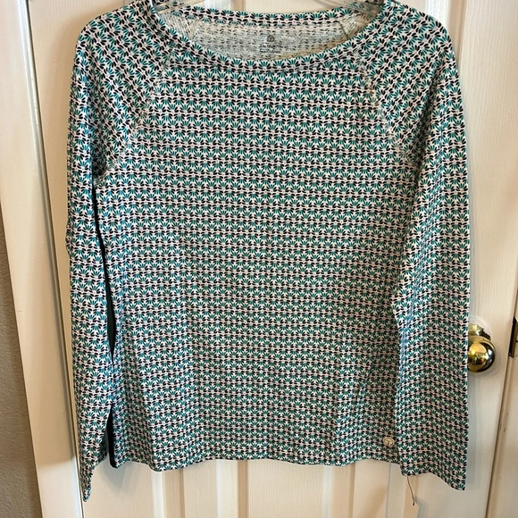 T by Talbots Women’s (S) Floral Scoop Neck Pullover Top Cotton Blend NWT - Picture 1 of 8